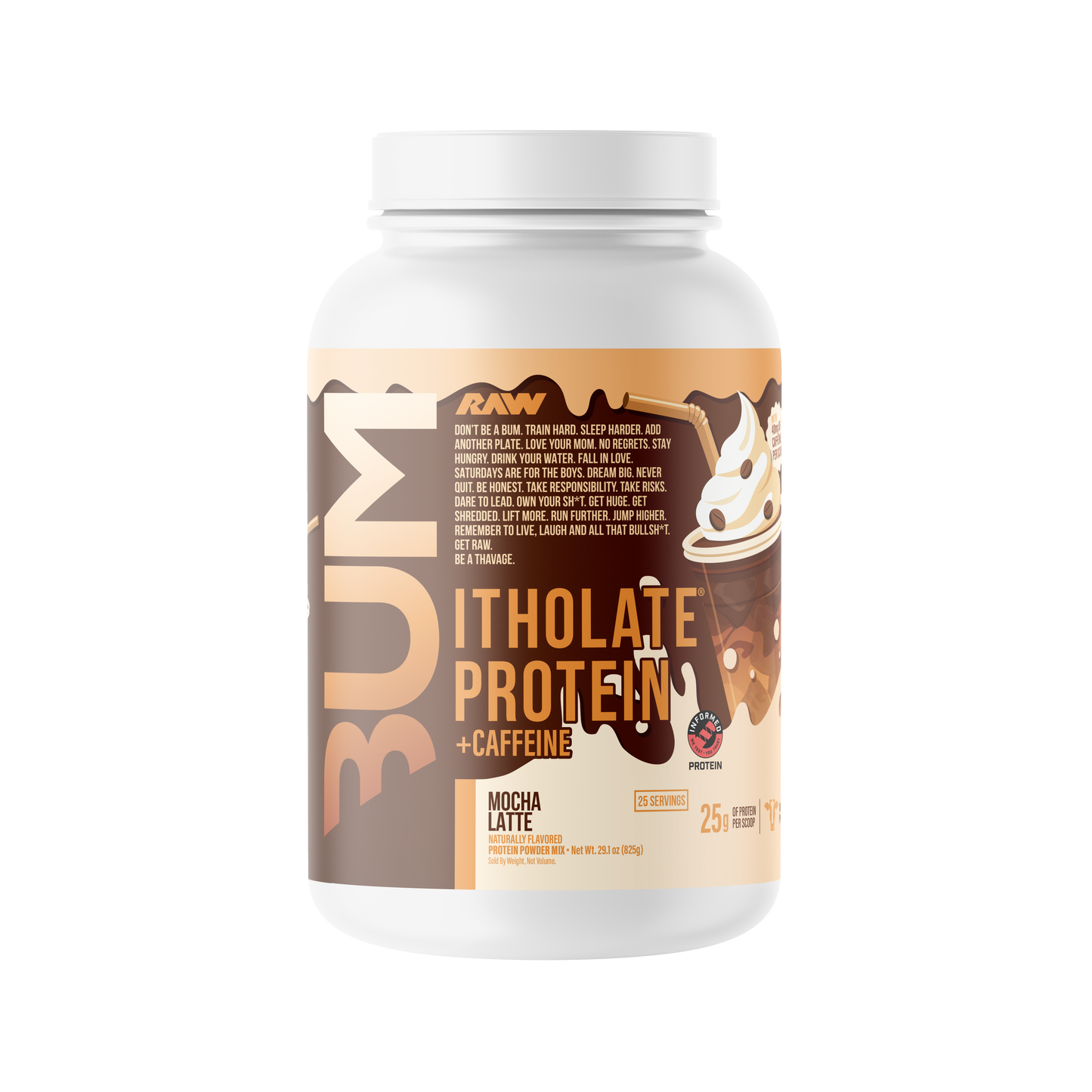 RAW CBUM ITHOLATE 2 LB NUEVO “MOCHA LATTE”