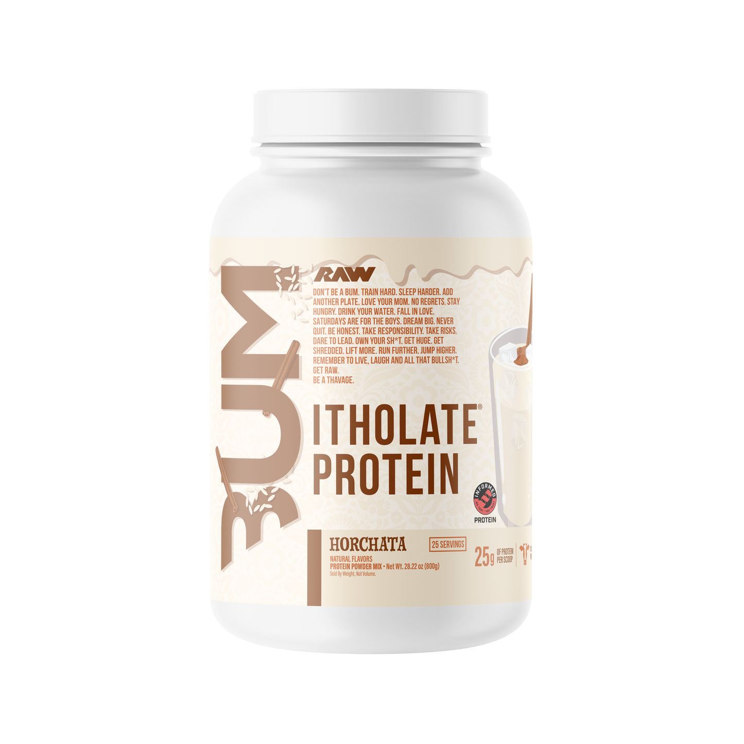 RAW CBUM ITHOLATE 2 LB “HORCHATA”
